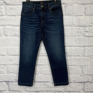 Kut From The Kloth High Rise Crop Straight Leg Jeans Womens 6 Dark Wash